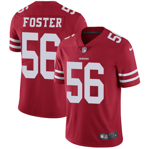 Nike 49ers #56 Reuben Foster Red Team Color Men's Stitched NFL Vapor Untouchable Limited Jersey - Click Image to Close